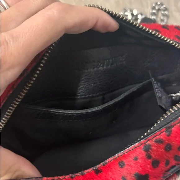 Zadig & Voltaire Red Leopard Crossbody Bag - Picture 3 of 4